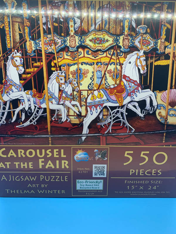 Carousel Horse Merry Go Round Puzzle New In Box 300 Pieces 